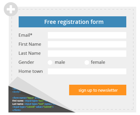 Free registration form